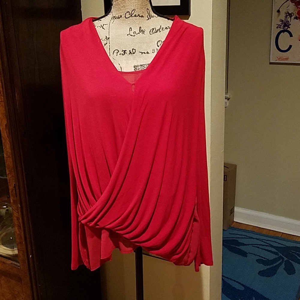 EUC DKNYC Red Top XL
